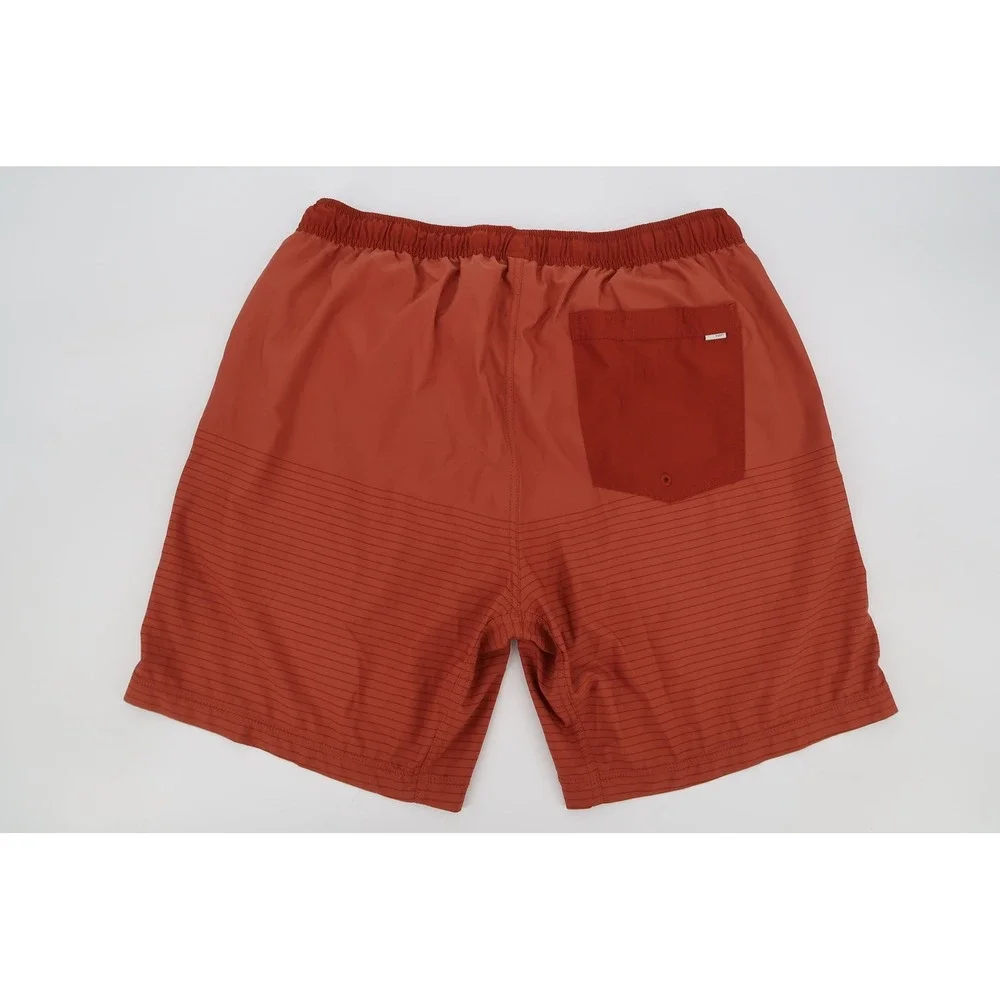 Vuori Kore Shorts‎ Mens XL Terracotta Burnt Orange Lined Athletic V302